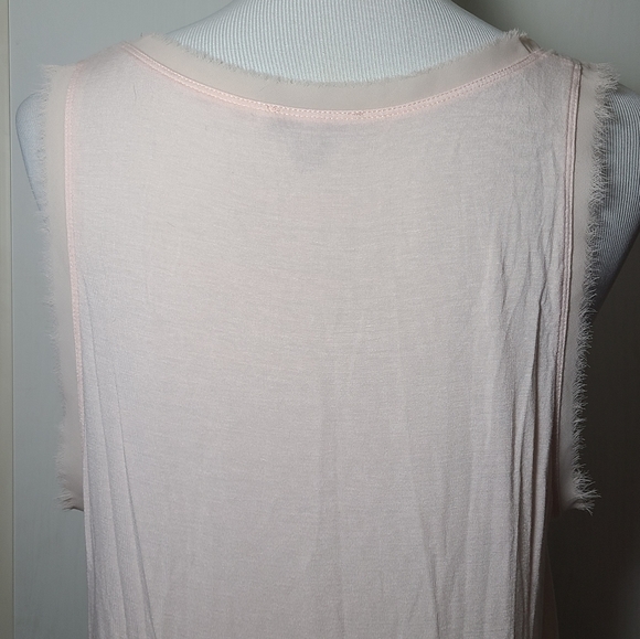 🌸 Anthro Bordeaux Pink Chiffon Tank - Picture 6 of 16